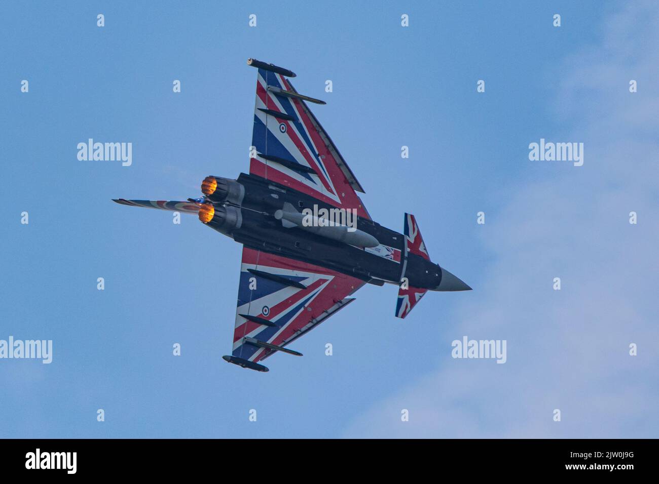 RAF Eurofighter Typhoon esposizione al Blackpool Air Show 2022 Foto Stock