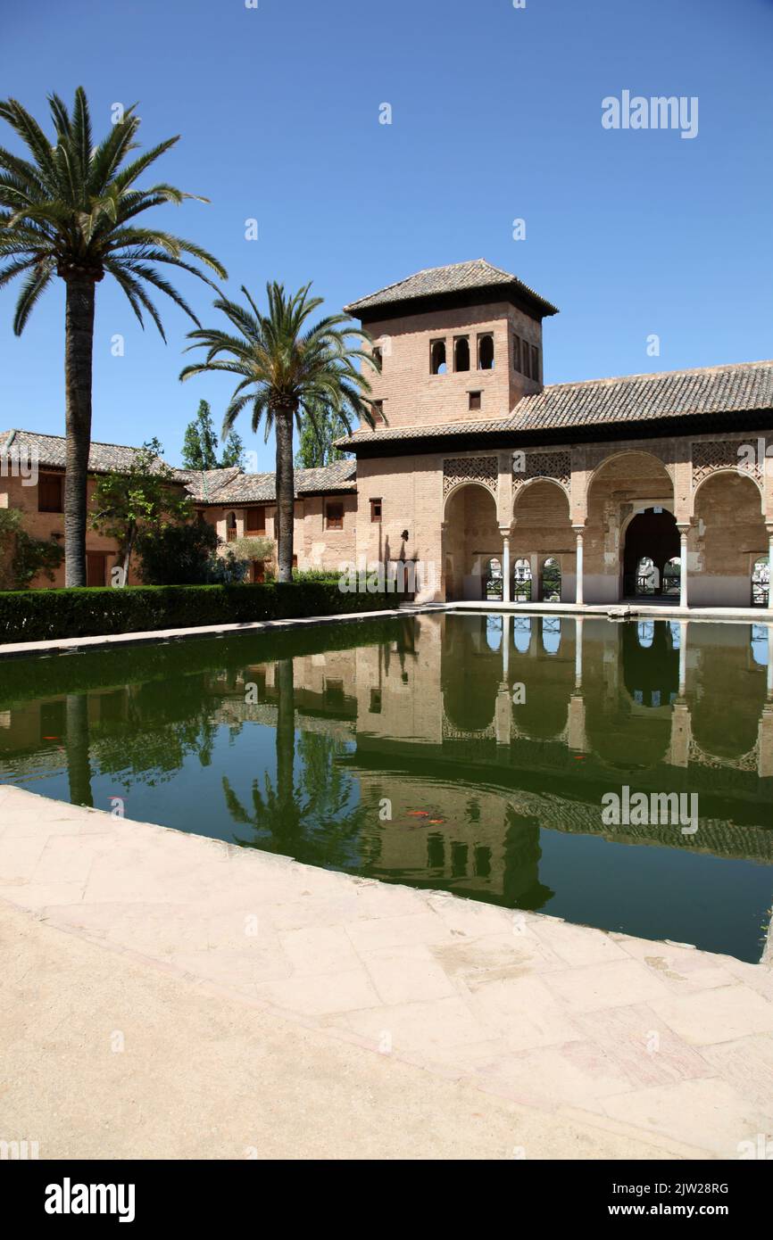 Il Partal. Una sezione del Palazzo dell'Alhambra, Granada, Spagna. Foto Stock