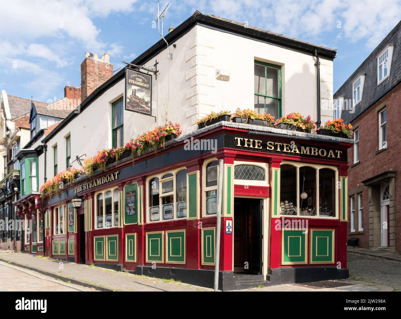 Il premiato Steamboat Pub a South Shields, Inghilterra, Regno Unito Foto Stock