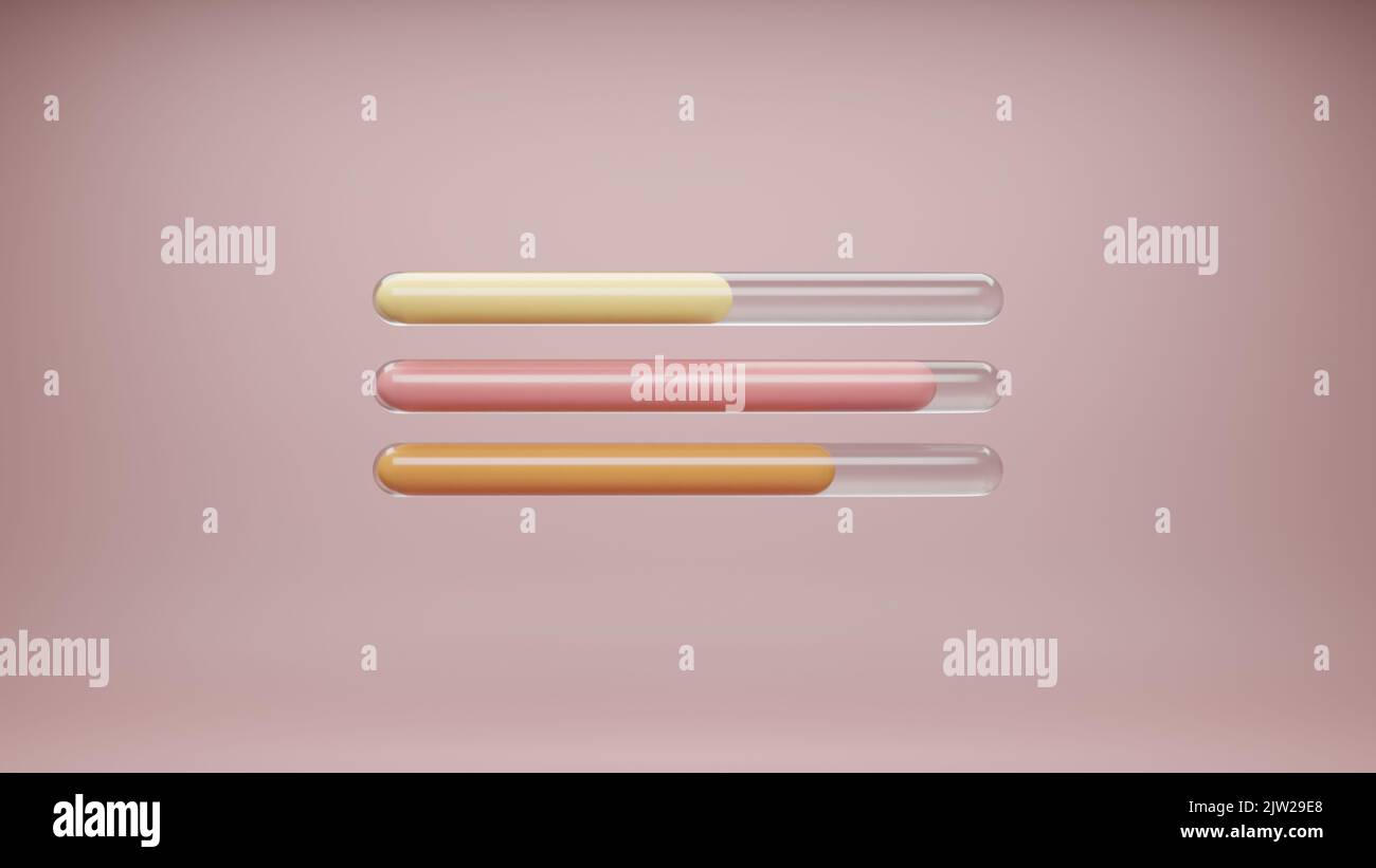Rendering della diapositiva 3D differenza timeline Foto Stock