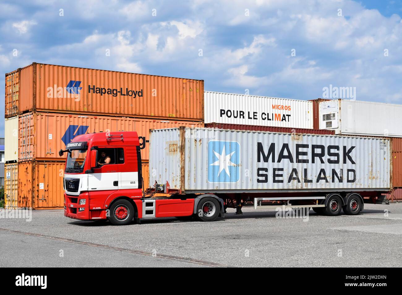 Container Maersk Foto Stock