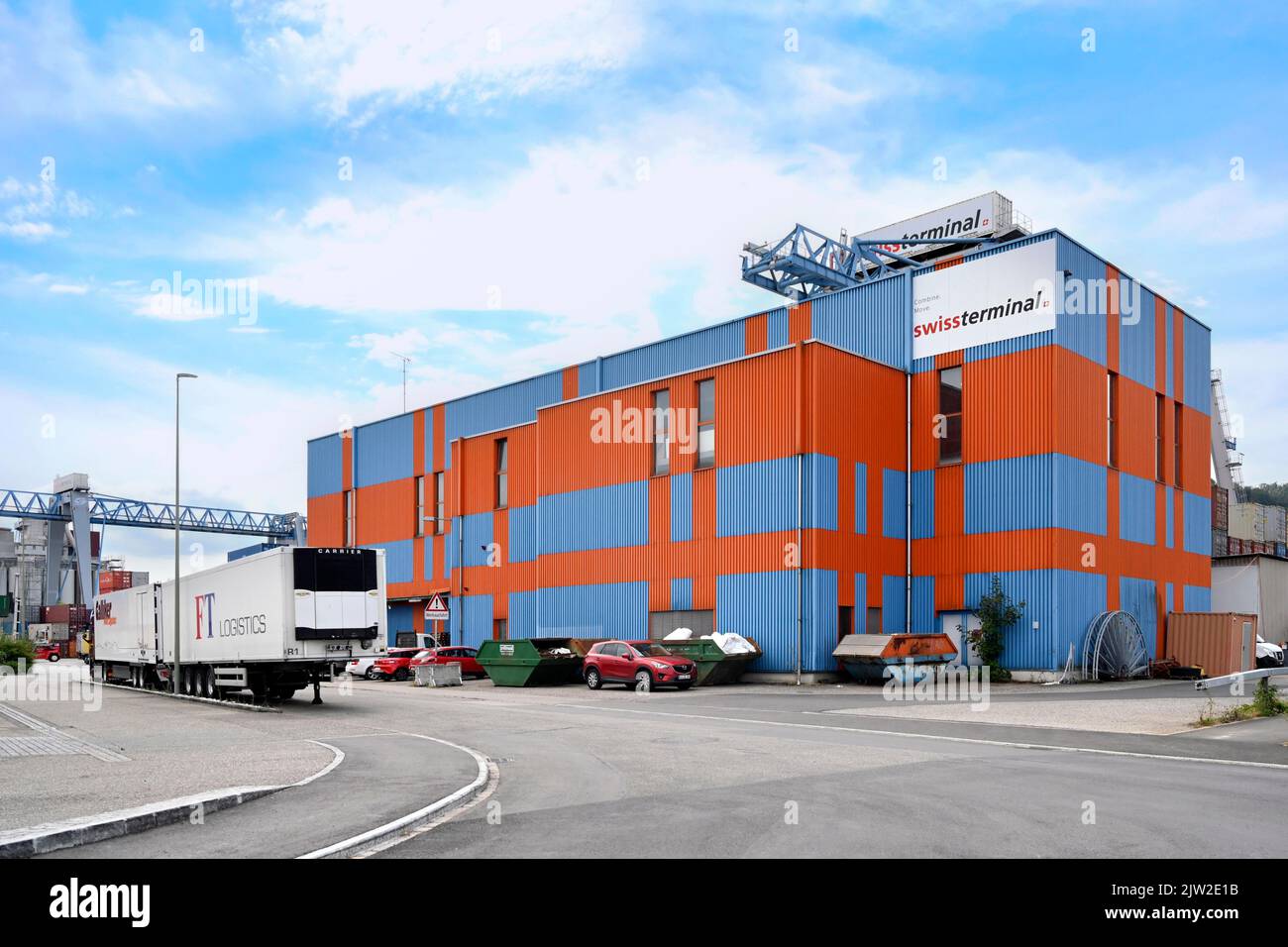 Swissterminal Container Logistics Service, Svizzera Foto Stock