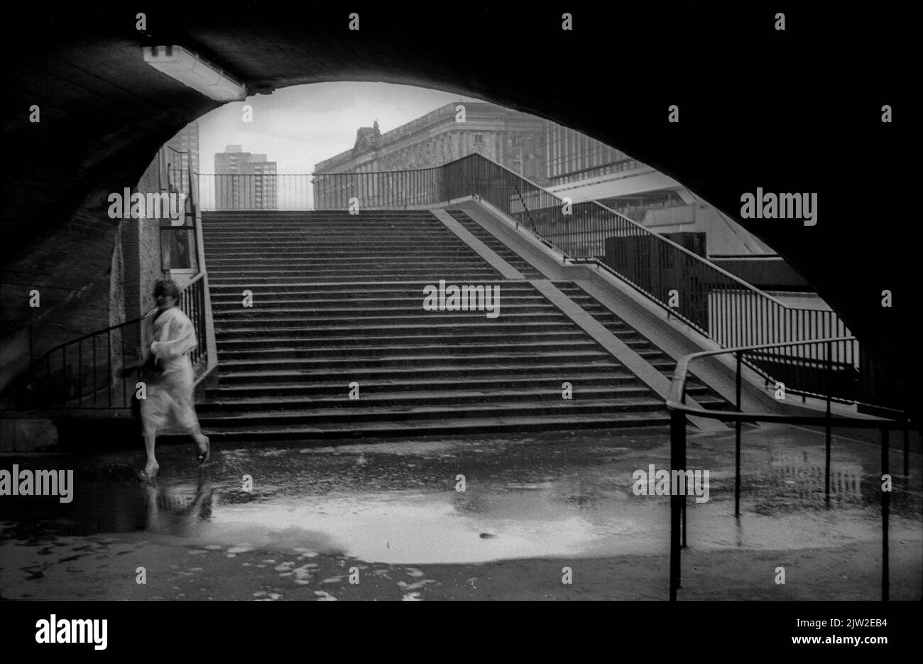 GDR, Berlino, 25. 7. 1987, Spree Tunnel sotto Karl-Liebknecht-Strasse, Palazzo della Repubblica Foto Stock