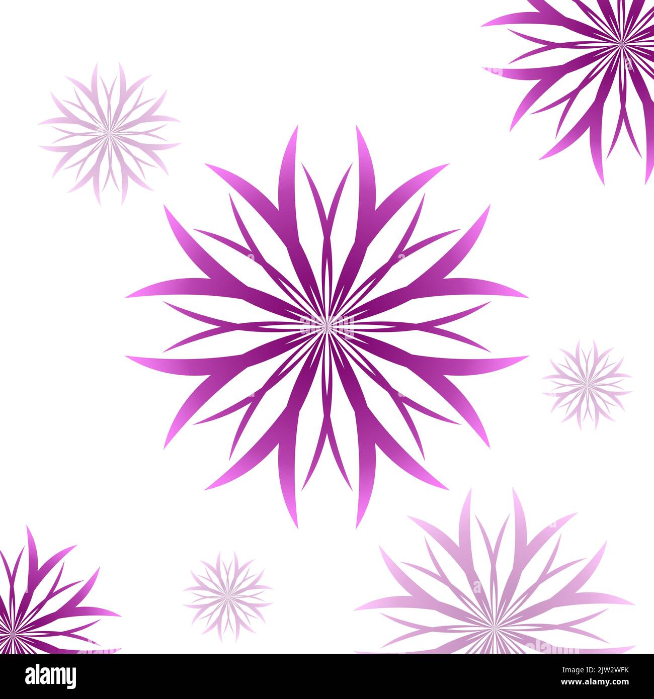 nuovo disegno a fiori colorati illustrator design png Foto Stock