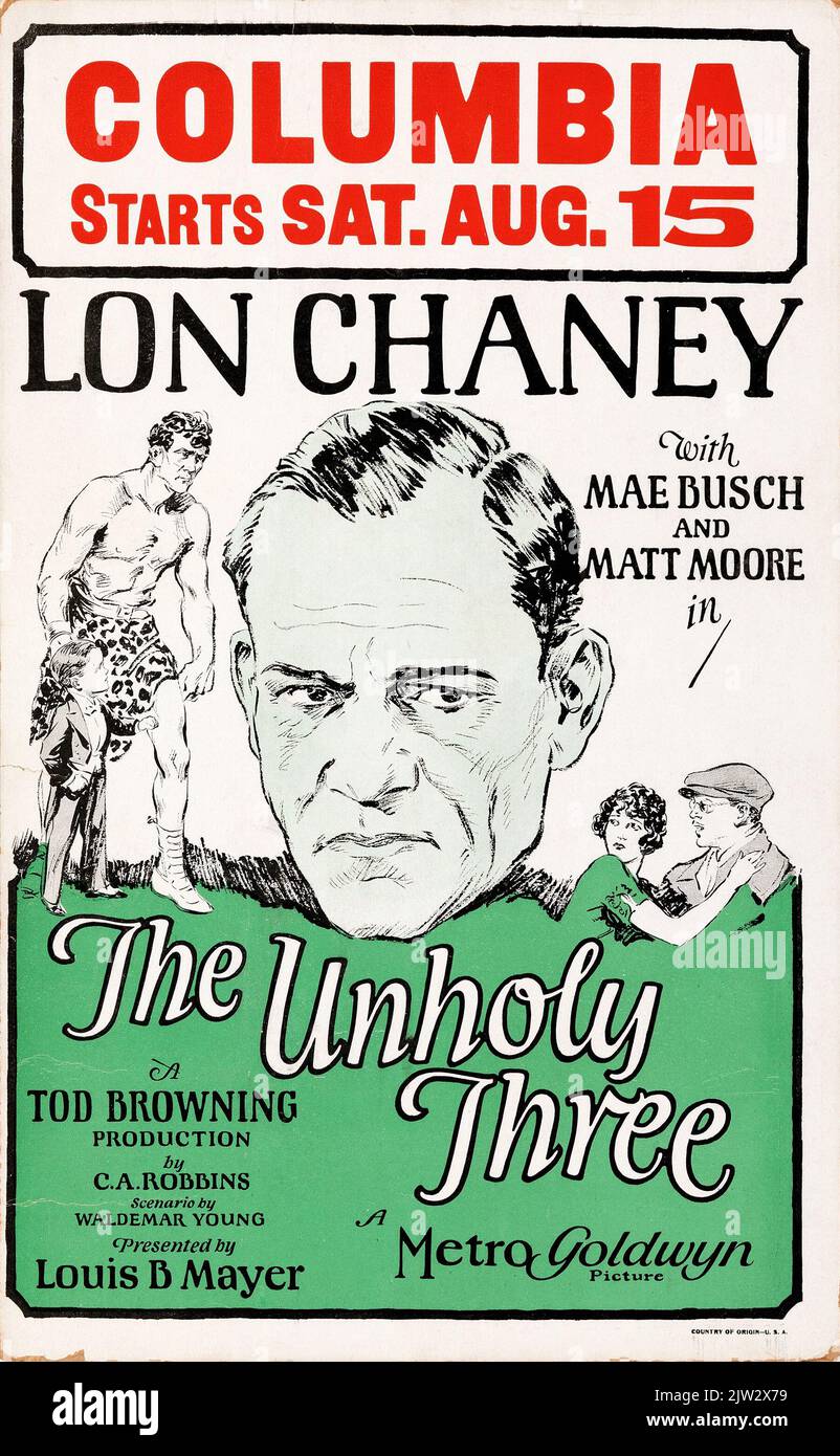 LON Chaney - i tre santi (MGM, 1925) Foto Stock