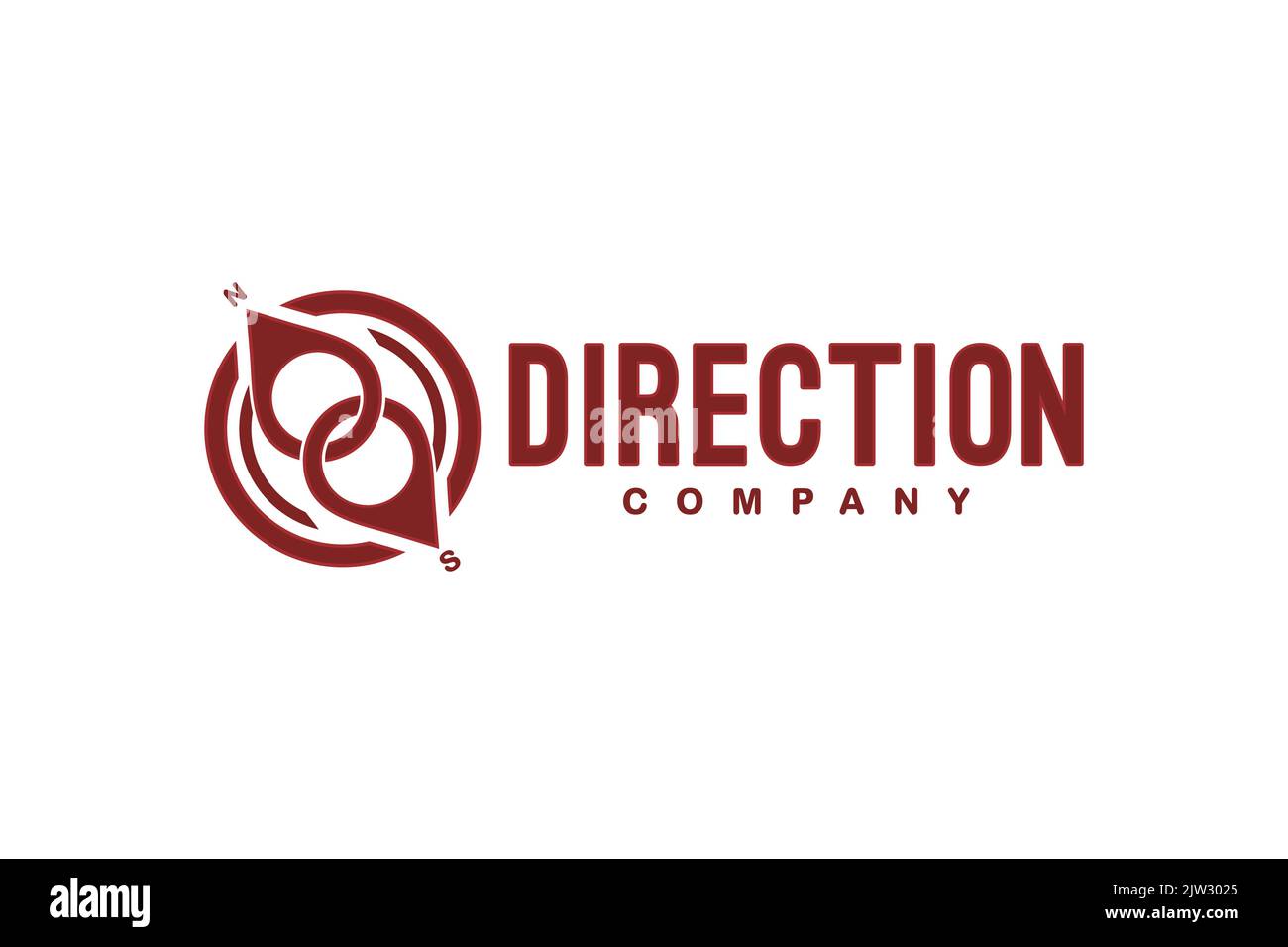 Logo Avventura Mappa Compass, per logo app Mappa Illustrazione Vettoriale