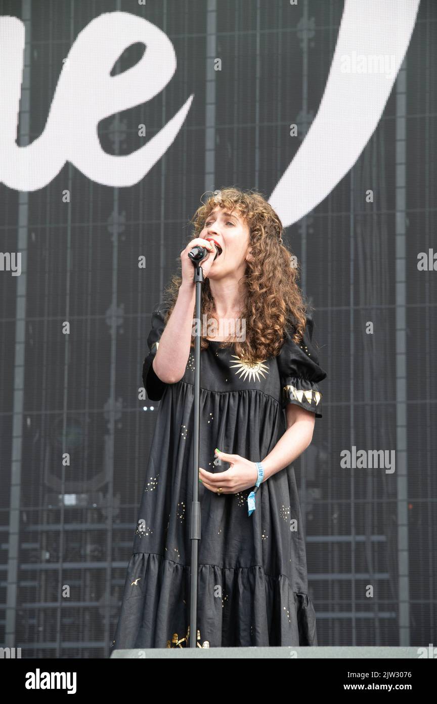 RAE MORRIS si esibisce al Connect Festival presso il Royal Highland Centre di Edimburgo il 28th agosto 2022 Foto Stock