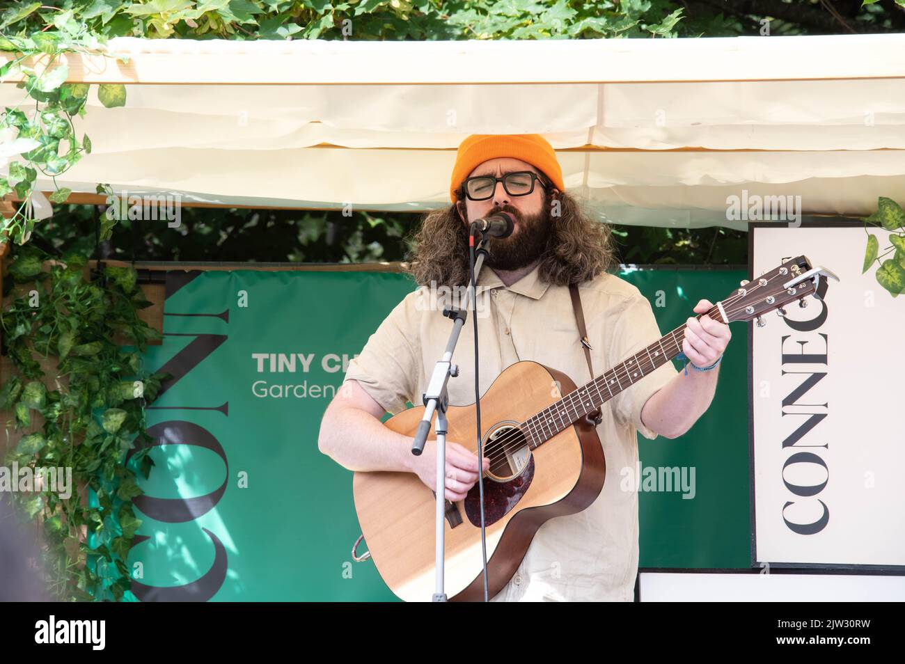 Ross Leighton di Fatherson suona un set segreto nella fase dei piccoli cambiamenti al Connect Festival, Royal Highland Centre Edinburgh 28th agosto 2022 Foto Stock