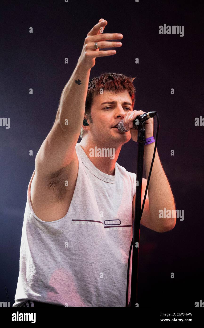 Saint-Cloud Francia 25 agosto 2022 Fontaines D.C. live at Rock en Seine Festival Day 1 Parigi © Andrea Ripamonti / Alamy Foto Stock