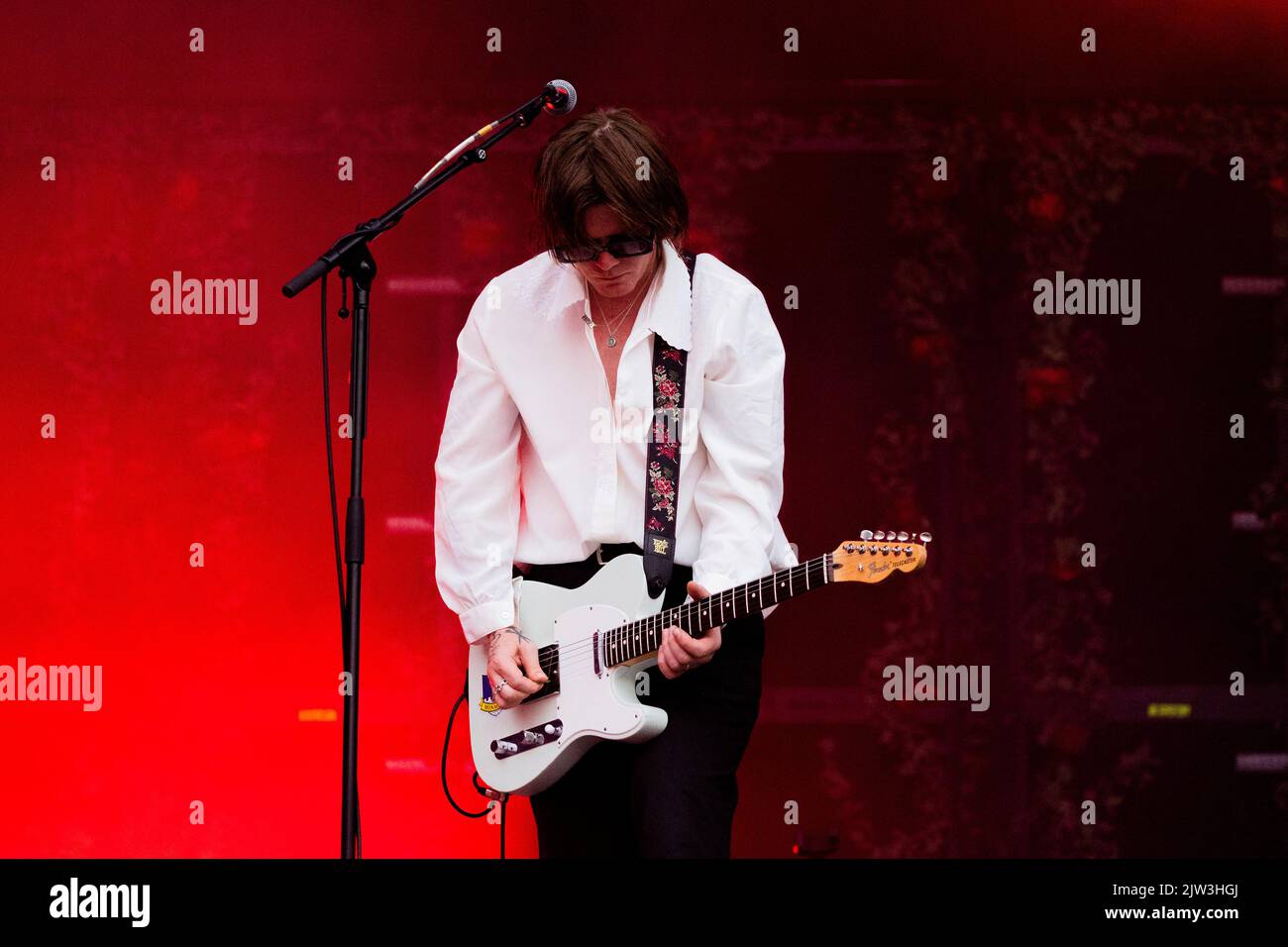 Saint-Cloud Francia 25 agosto 2022 Fontaines D.C. live at Rock en Seine Festival Day 1 Parigi © Andrea Ripamonti / Alamy Foto Stock