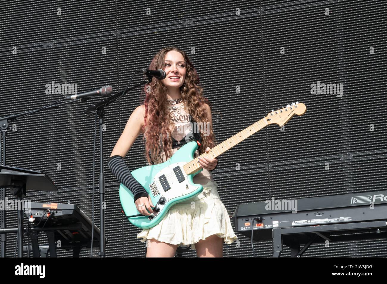 HOLLY HUMBERSTONE ha suonato al Connect Festival 2022 presso il Royal Highland Centre di Edimburgo il 27th agosto 2022 Foto Stock