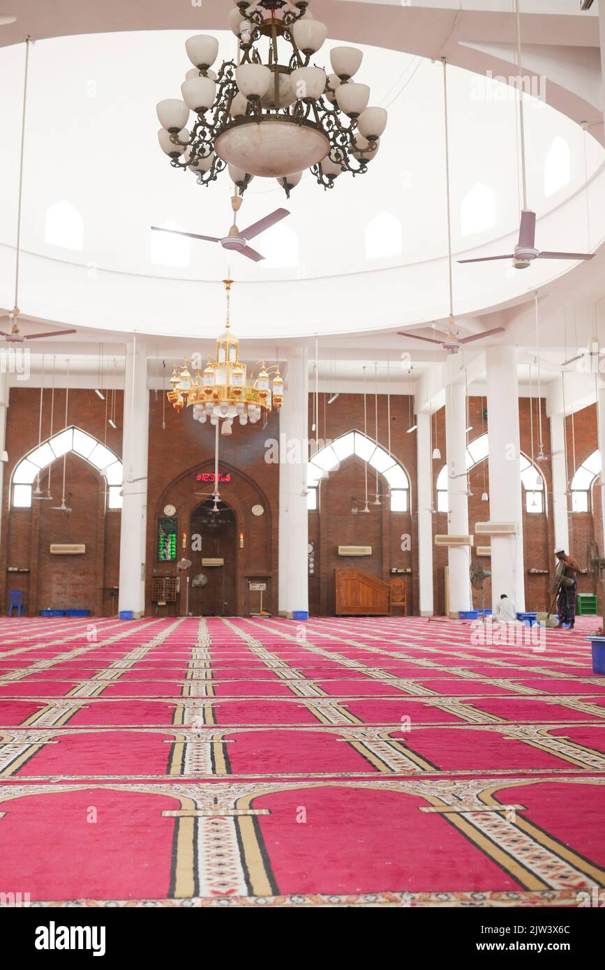 Dhaka bangladesh 25th ottobre 2021, interno della Moschea gulshan a dhaka Foto Stock