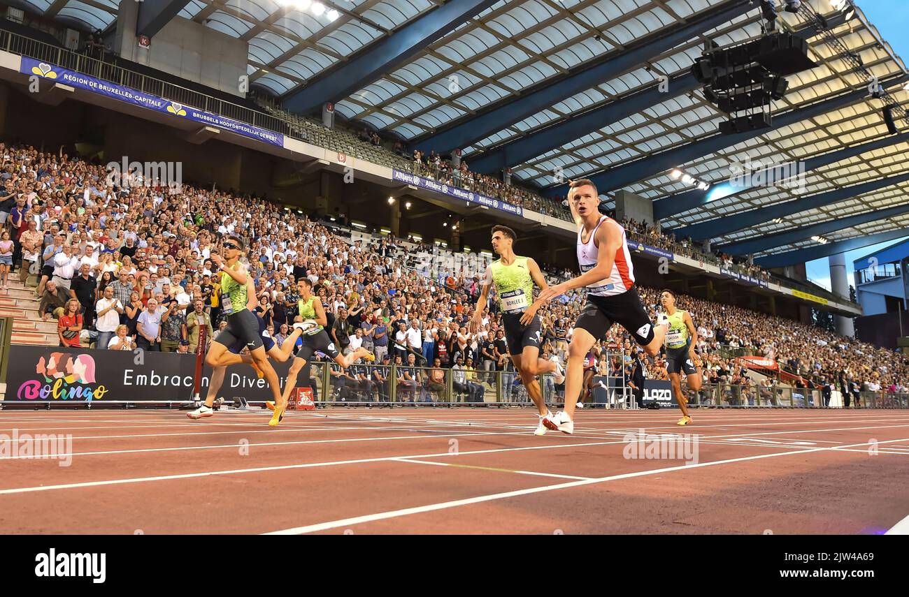 Christopher o'Donnell d'Irlanda gareggia nel MEN's 400m durante l'Allianz Memorial Van Damme 2022, parte della serie Diamond League 2022 a Kin Foto Stock