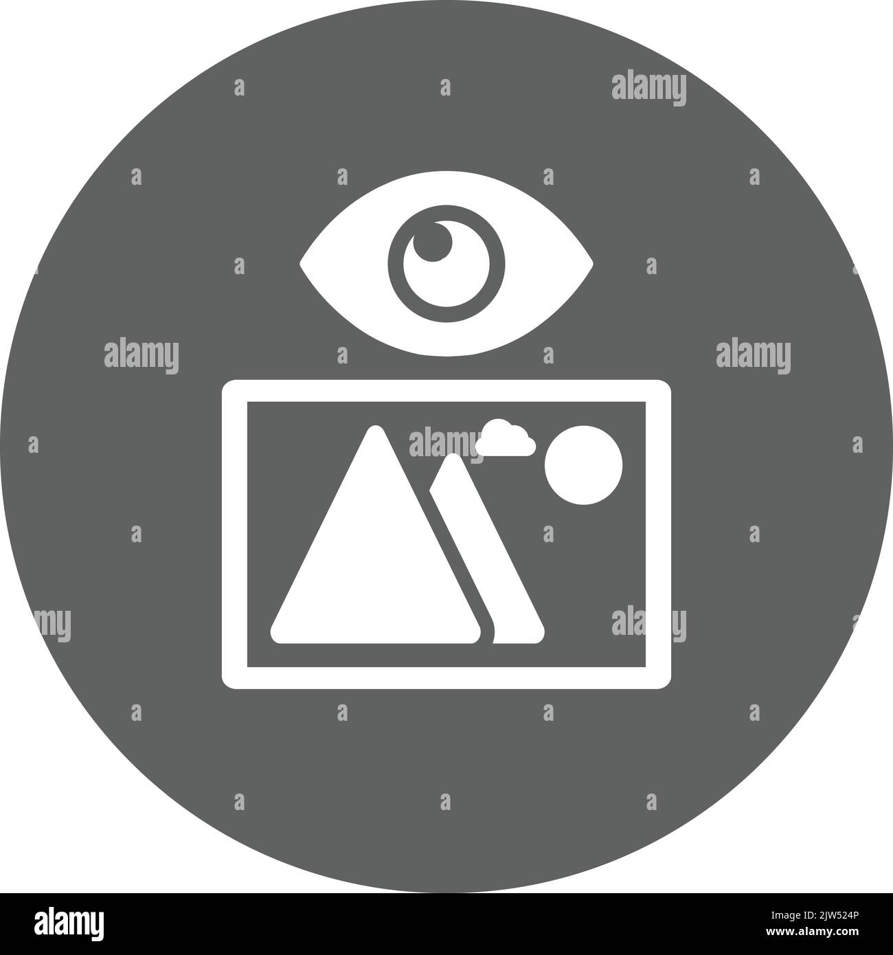 Orizzontale, galleria, immagine, icona di visualizzazione - file EPS vettoriale. Ideale per supporti di stampa, Web, immagini di magazzino, uso commerciale o qualsiasi tipo di progetto di progettazione. Illustrazione Vettoriale