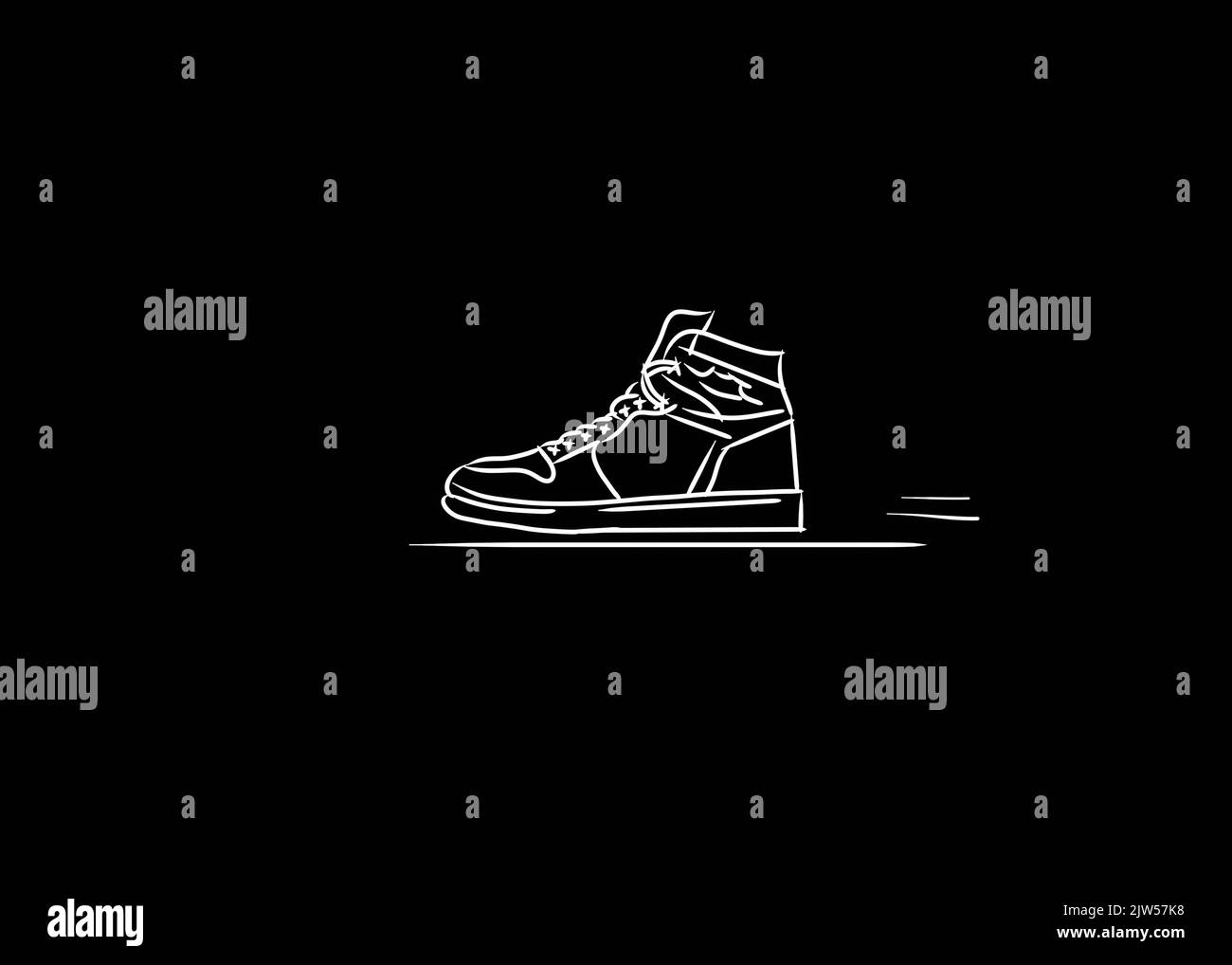 scarpe estetiche immagine vettoriale Foto Stock