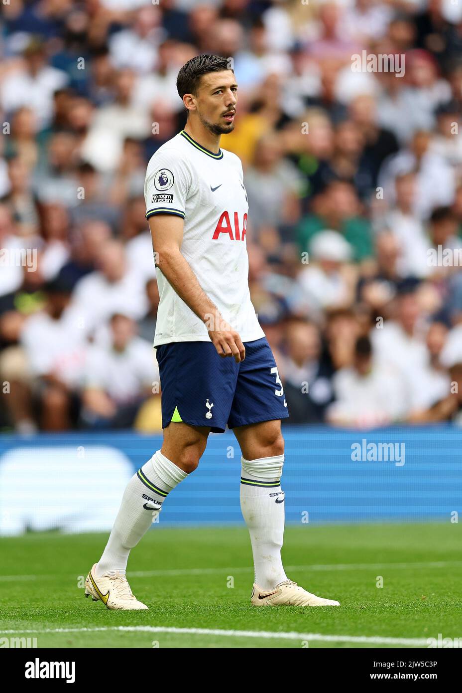 Londra, Inghilterra, 3rd settembre 2022. Clement Lenglet di Tottenham durante la partita della Premier League al Tottenham Hotspur Stadium, Londra. Il credito di foto dovrebbe essere: David Klein / Sportimage Foto Stock
