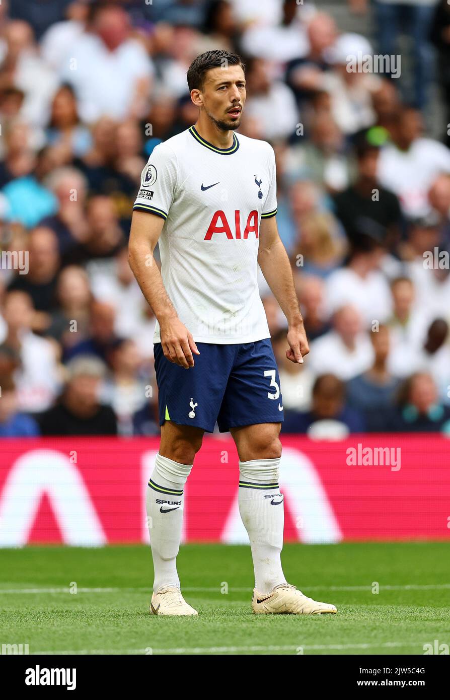 Londra, Inghilterra, 3rd settembre 2022. Clement Lenglet di Tottenham durante la partita della Premier League al Tottenham Hotspur Stadium, Londra. Il credito di foto dovrebbe essere: David Klein / Sportimage Foto Stock