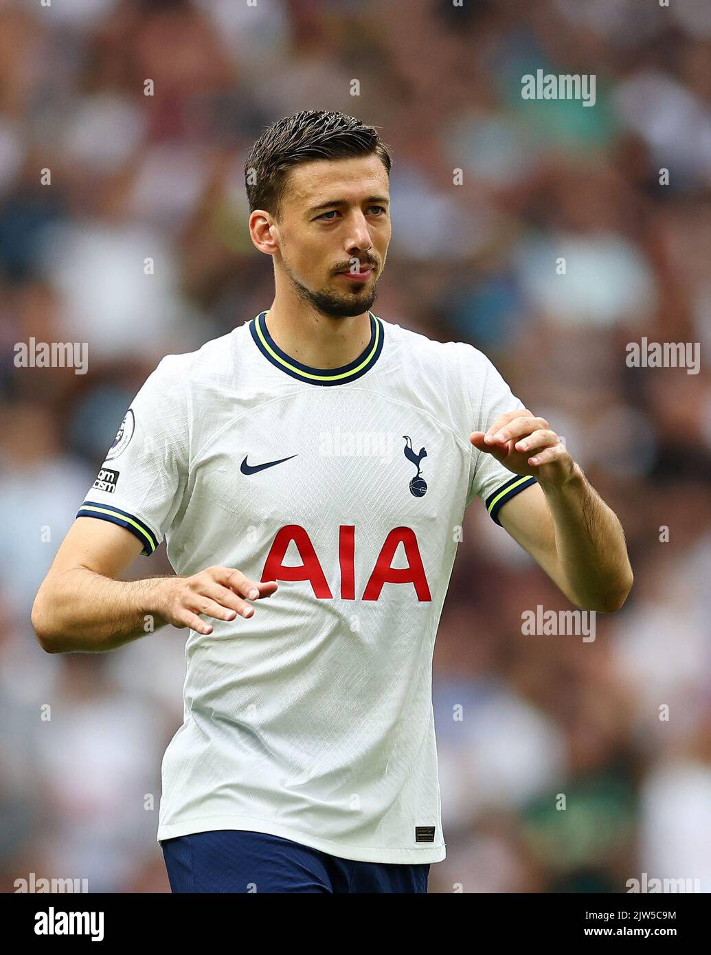 Londra, Inghilterra, 3rd settembre 2022. Clement Lenglet di Tottenham durante la partita della Premier League al Tottenham Hotspur Stadium, Londra. Il credito di foto dovrebbe essere: David Klein / Sportimage Foto Stock