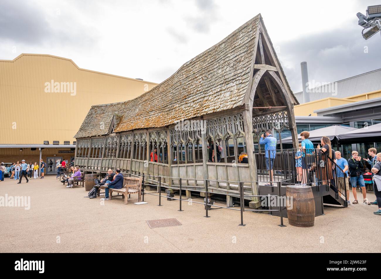 Leavesden, Regno Unito - 23 agosto 2022: Mostre all'interno del tour Making of Harry Potter presso lo studio Warner Bros. Foto Stock