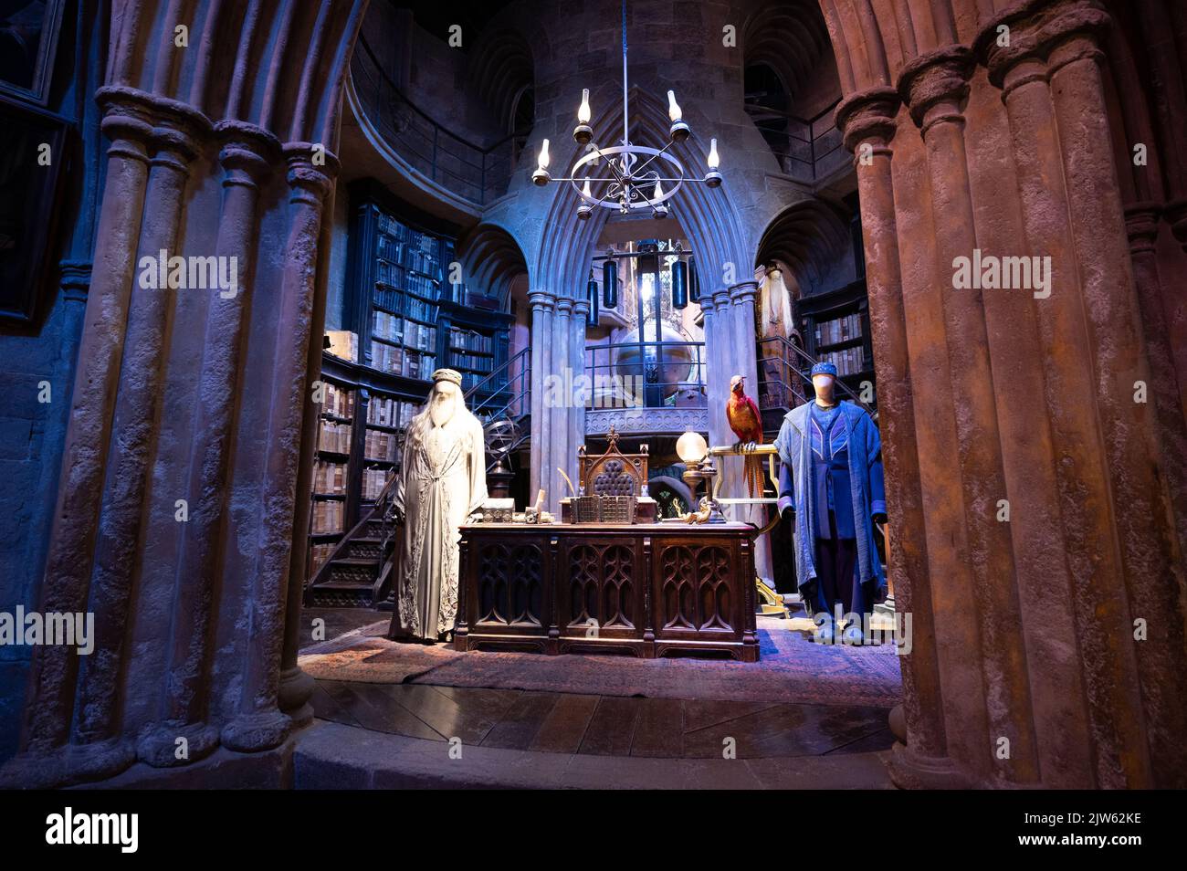 Leavesden, Regno Unito - 23 agosto 2022: Mostre all'interno del tour Making of Harry Potter presso lo studio Warner Bros. Foto Stock
