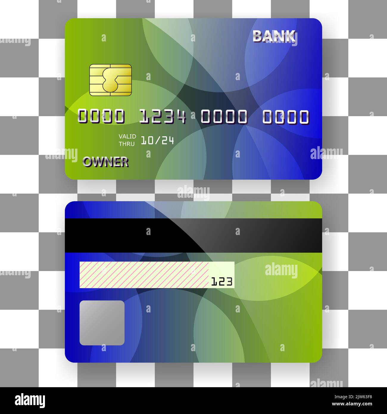 modello di carta bancaria modello d'onda di sfondo 3d. modello per poster, brochure, copertina sfondi, ecc. Illustrazione Vettoriale