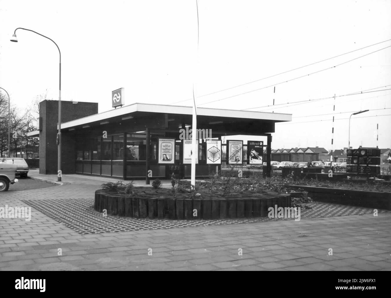 Vista della stazione N.S. di Wijchen a Wijchen. Foto Stock