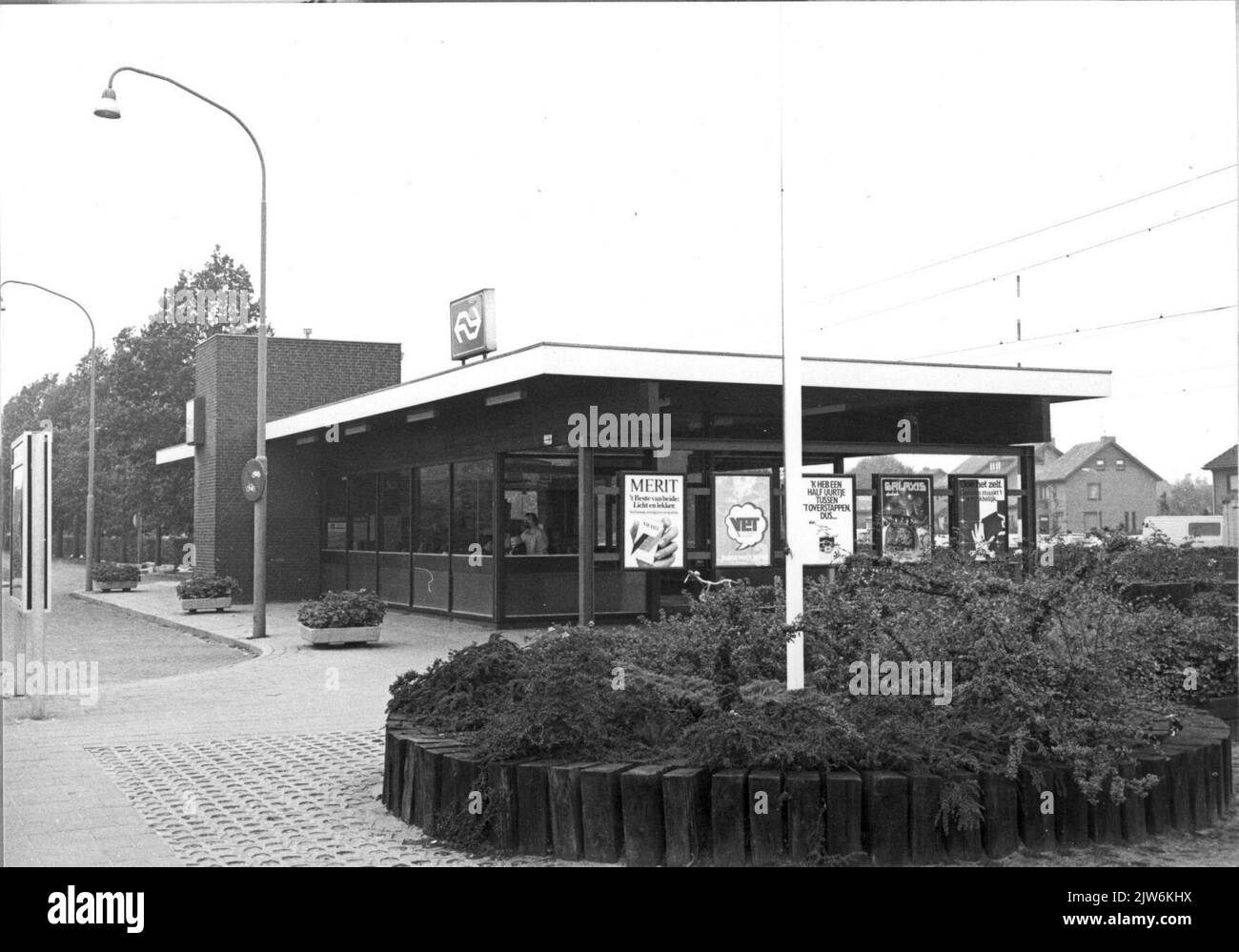 Vista della stazione N.S. di Wijchen a Wijchen. Foto Stock