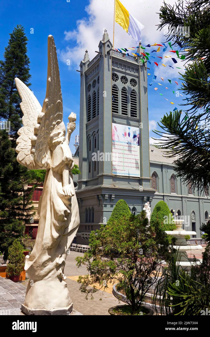 Cattedrale di Maria Regina del Rosario a Haiphong, Vietnam Foto Stock