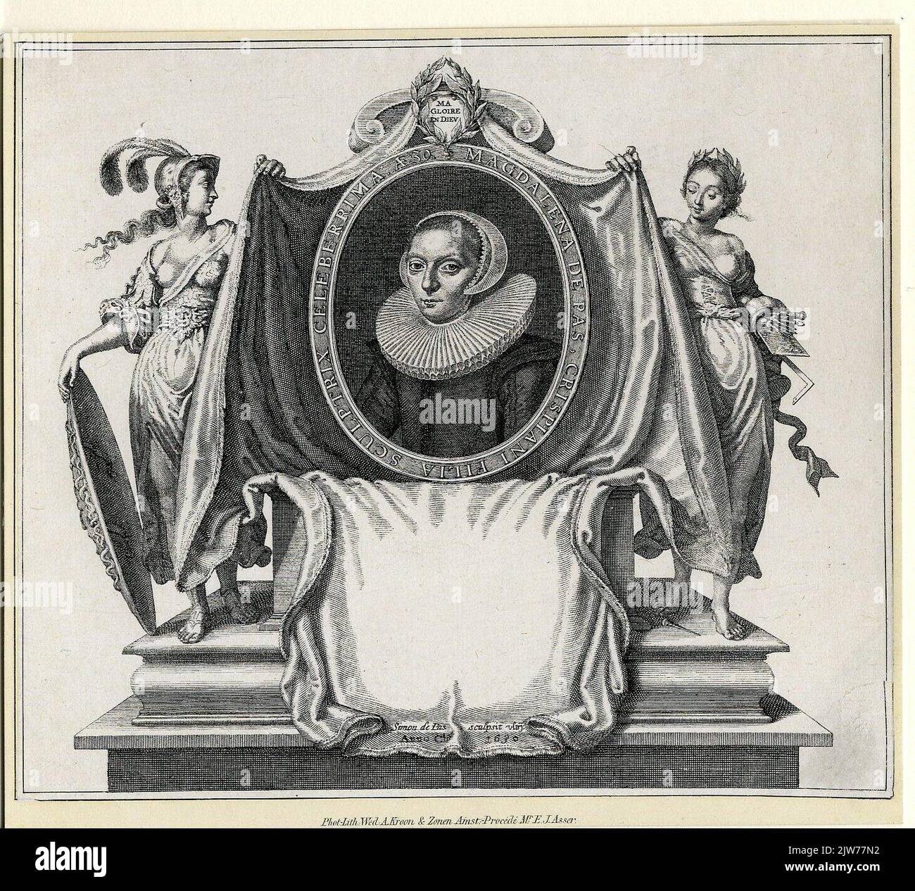 Il mio / gloria / in Dio Foto Stock