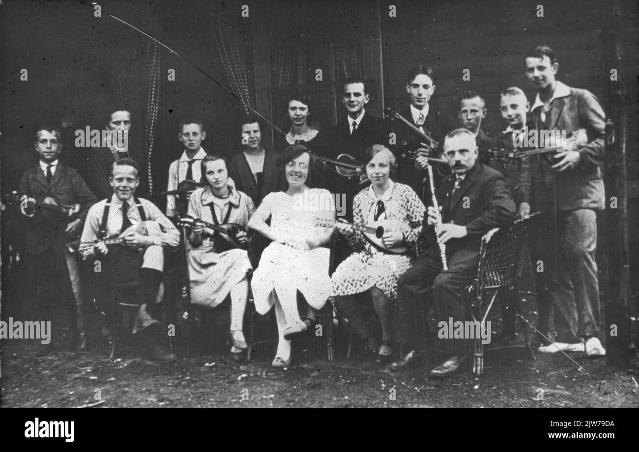 Music club Narcisstraat sul piatto lanterna Foto Stock