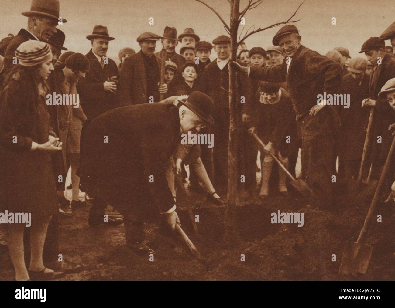 La scuola di Utrecht giovani piante boom Foto Stock