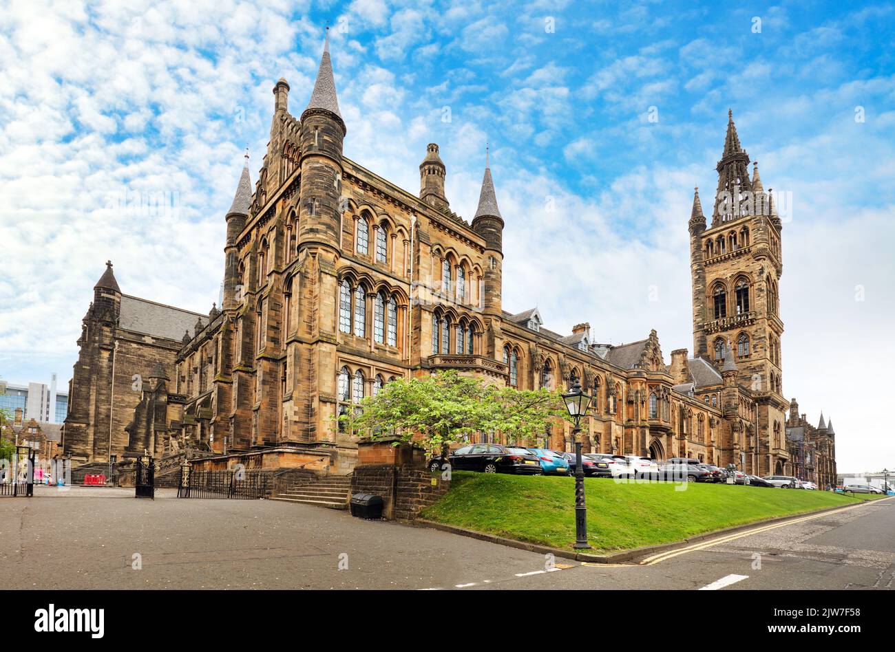 Università di Glasgow Edificio principale - Scozia Foto Stock