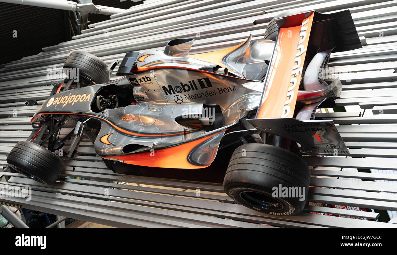 McLaren Mercedes Formula 1 in mostra all'evento motoristico Foto Stock