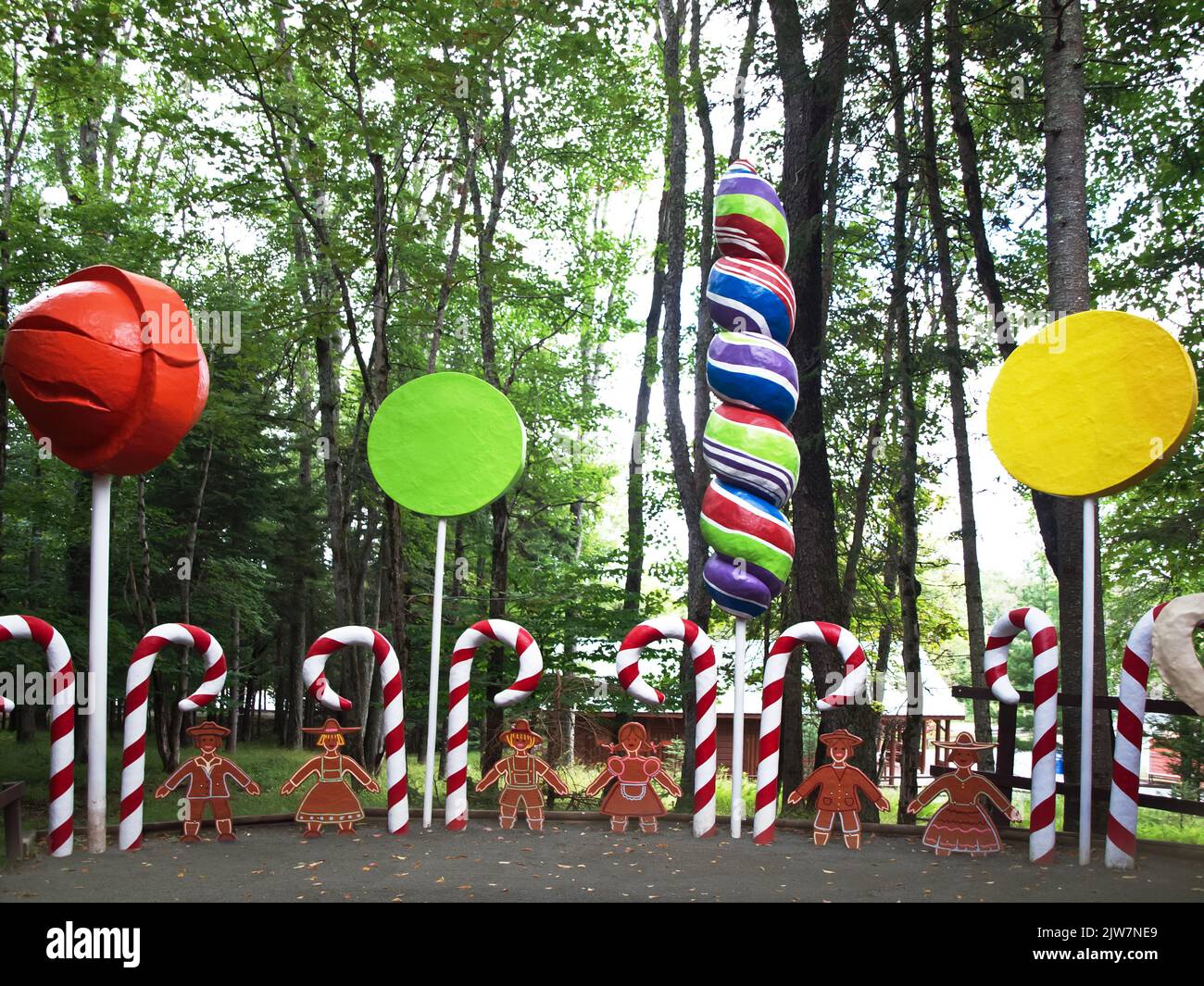 Old Forge, New York, Stati Uniti. Settembre 1, 2022. All'interno dell'Enchanted Forest Water Safari, una foresta da favola e un parco acquatico a Old Forge, New York Foto Stock