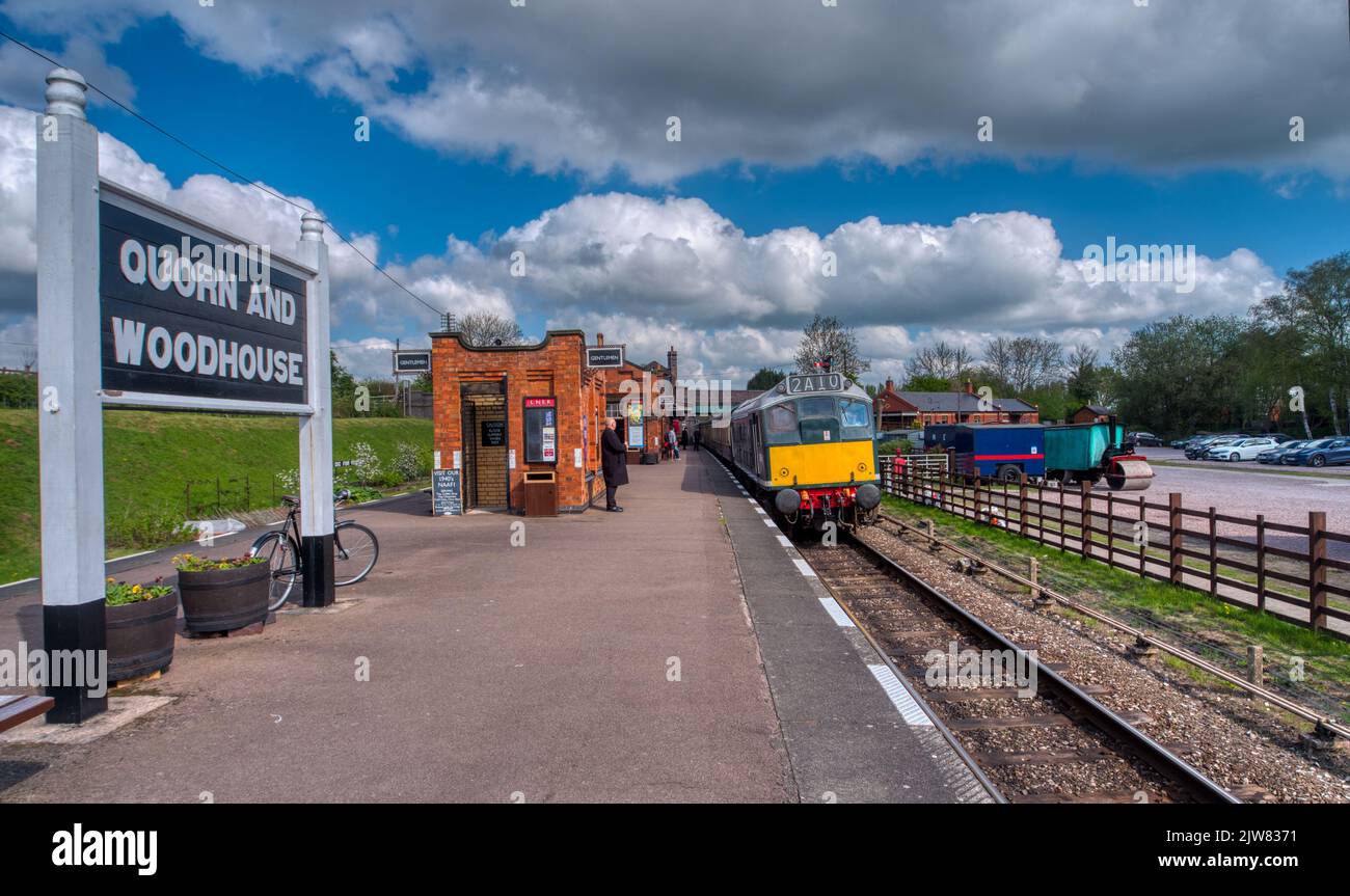 La Great Central Railway, Quorn vicino a Loughborough, Leicestershire, Inghilterra Foto Stock