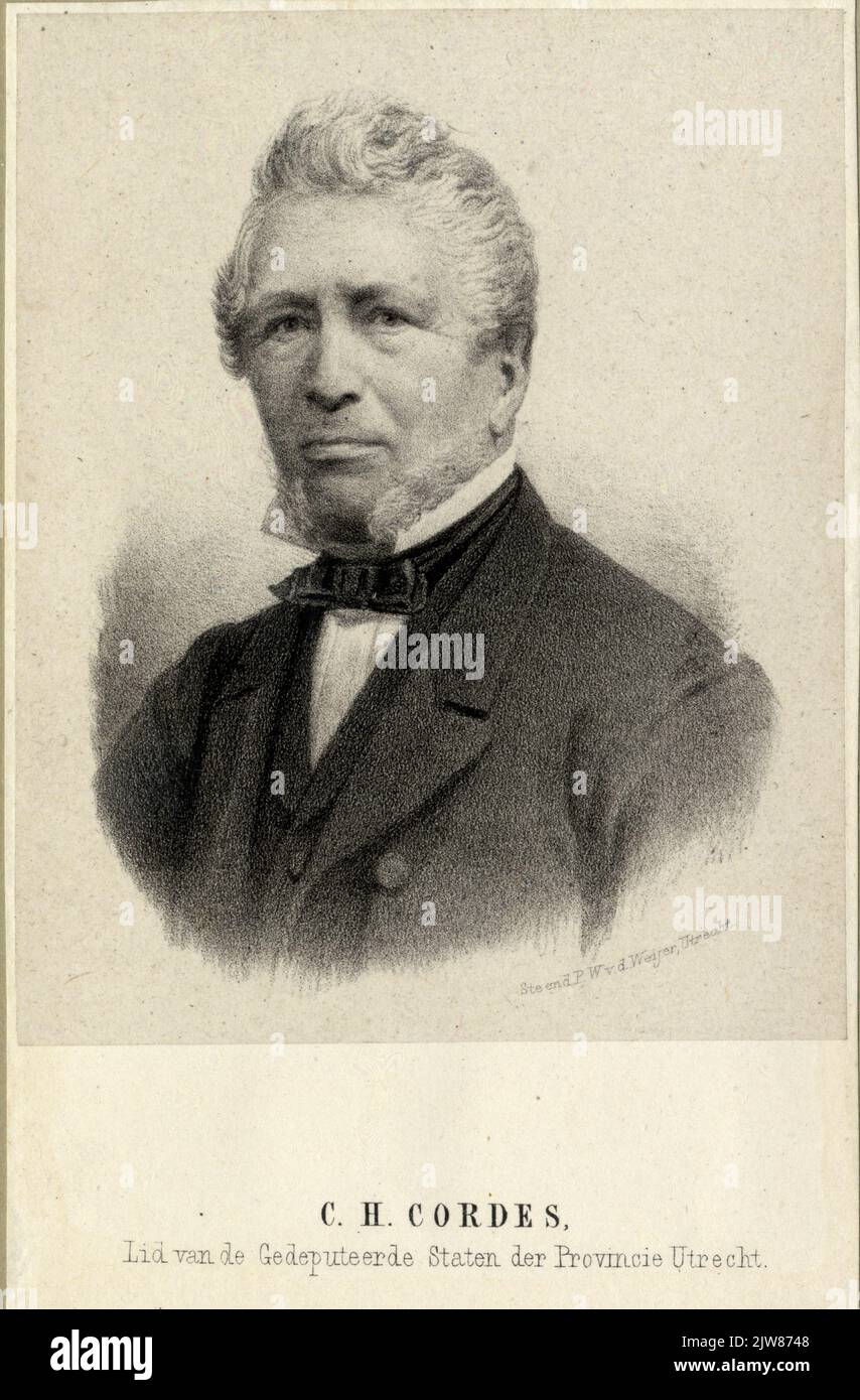 C. H. Cordes, membro dell'esecutivo provinciale della provincia di Utrecht. Foto Stock