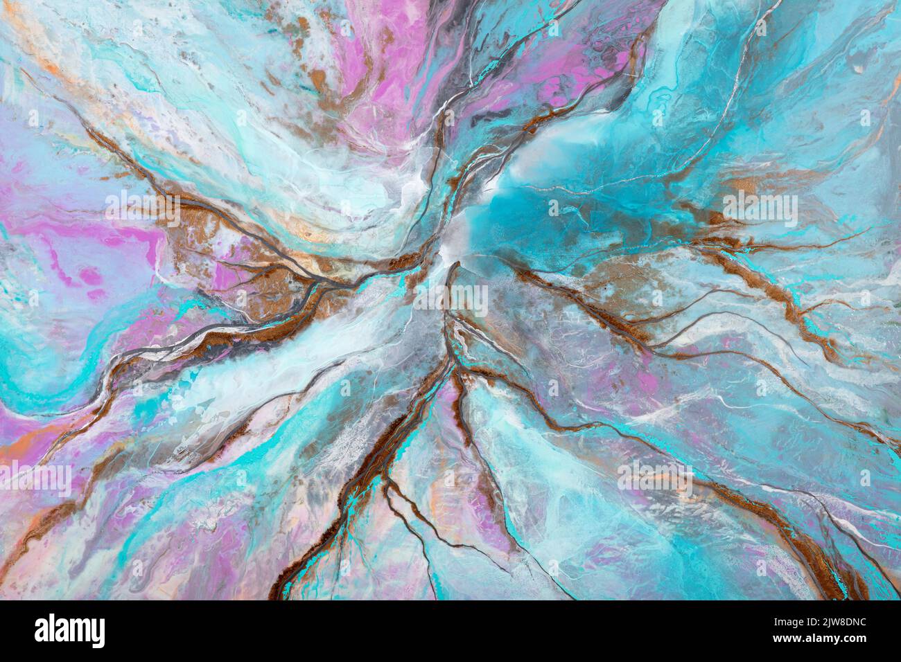 Splendido sfondo dipinto blu chiaro. Foto Stock