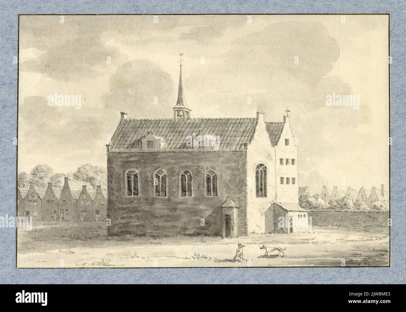 Immagine di alcune persone sul mercato dei francobolli sul Kalisbrug (Vismarkt) a Utrecht. Foto Stock