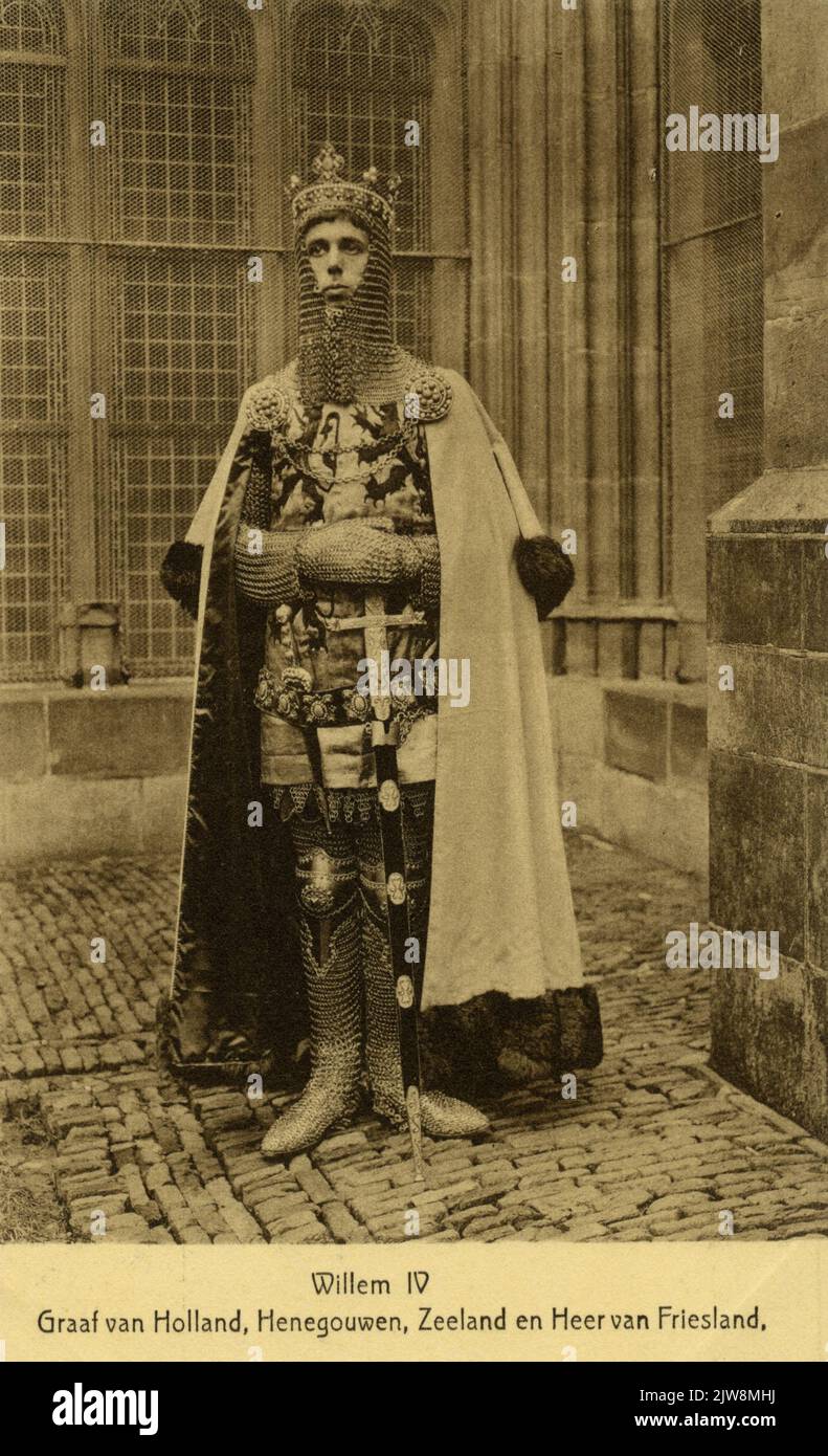 Guglielmo IV, conte di Olanda, Hainaut, Zeeland e Signore della Frisia. Foto Stock