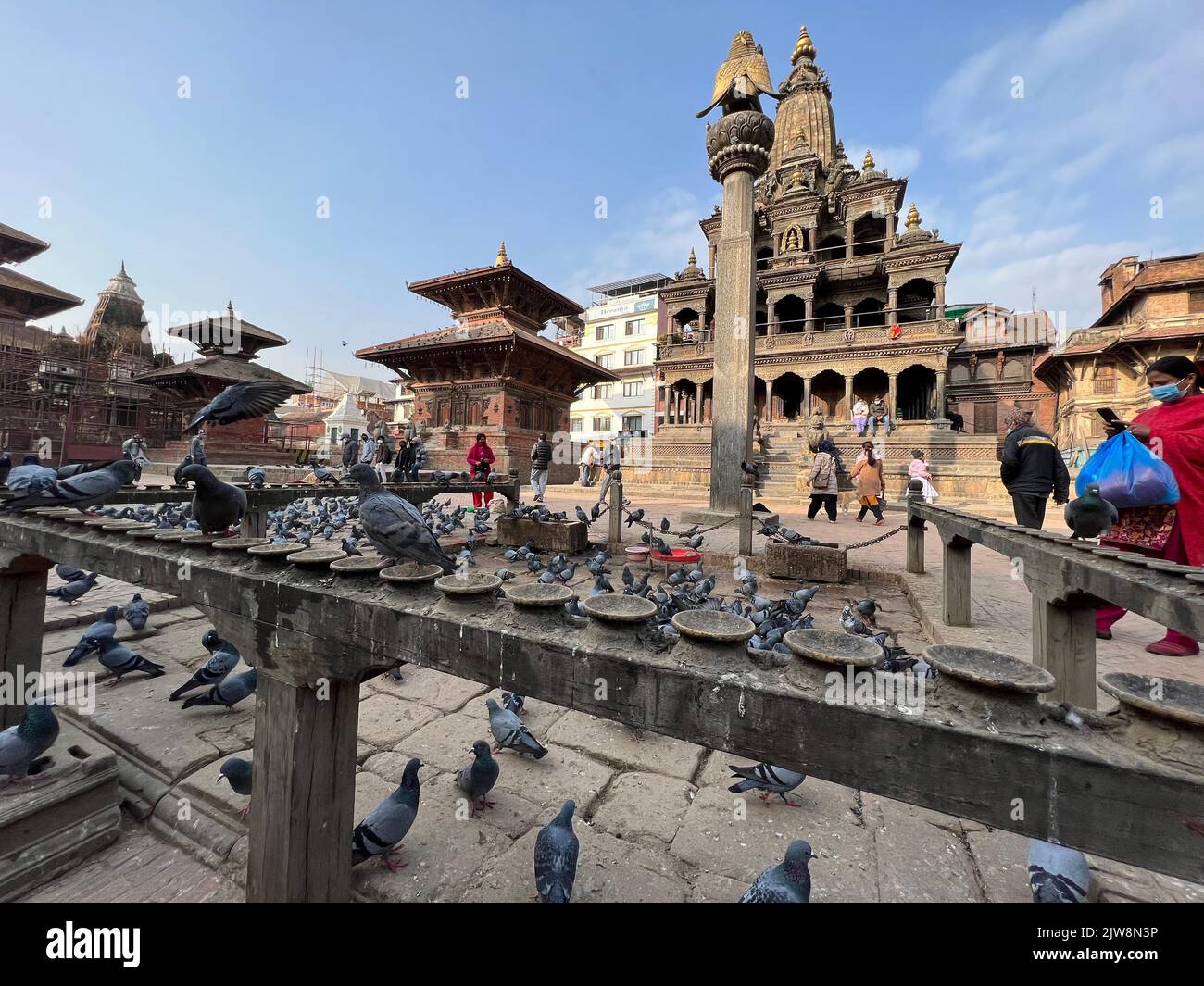 Piazza Patan Dunbar, Kathmandu, Nepal Foto Stock