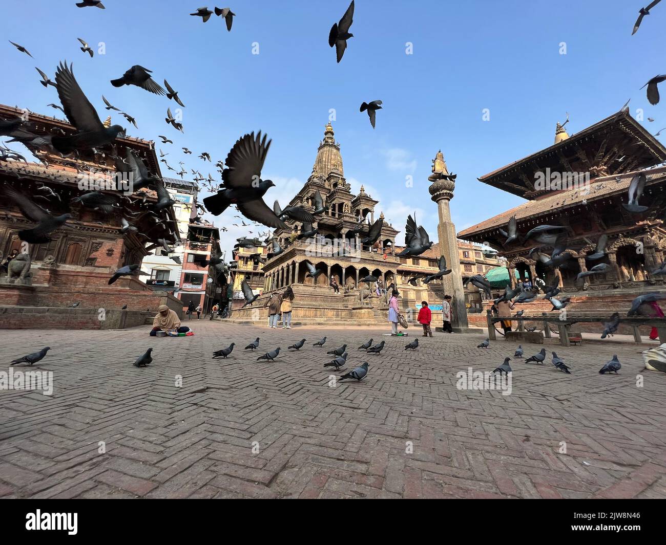 Piazza Patan Dunbar, Kathmandu, Nepal Foto Stock