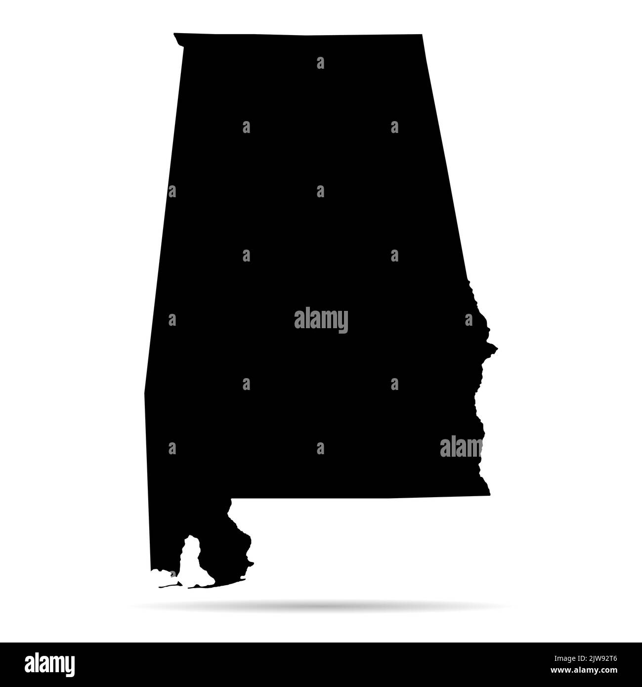 Alabama Shape, stati uniti d'america. Concetto piatto icona simbolo illustrazione vettore . Illustrazione Vettoriale
