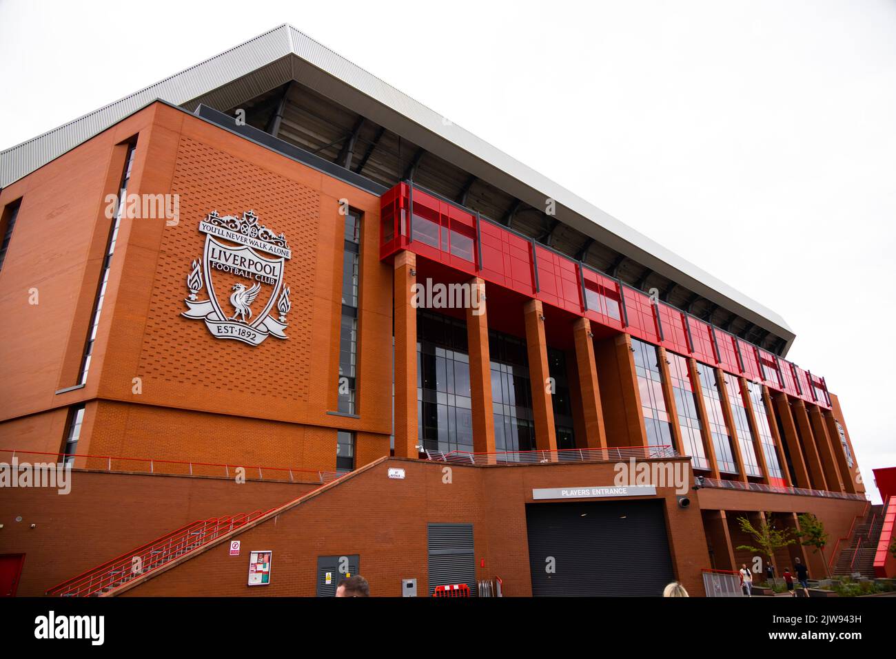 Stadio Anfield - sede del FC Liverpool - LIVERPOOL, Regno Unito - 16 AGOSTO 2022 Foto Stock