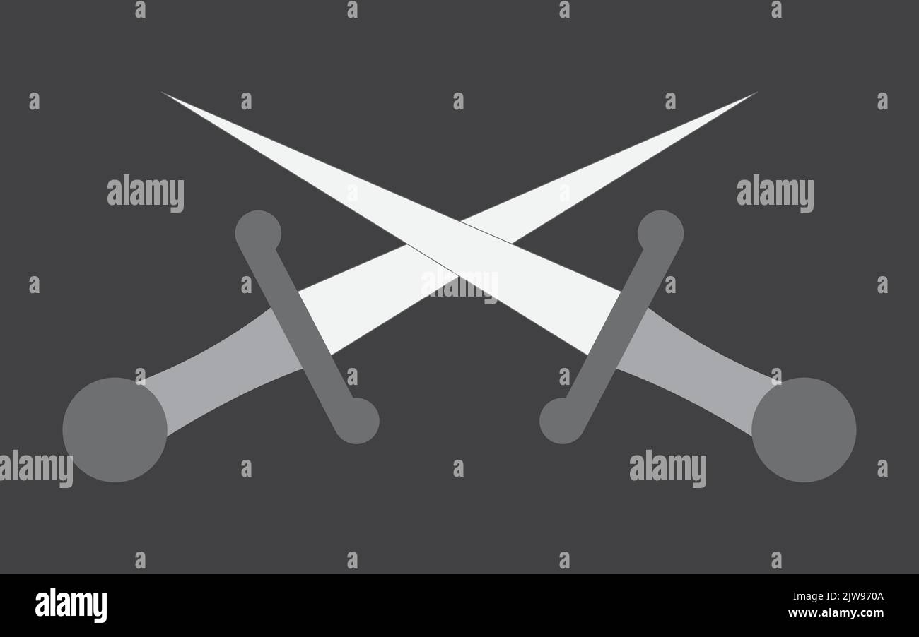 cavaliere spade isolato su sfondo bianco Illustrazione Vettoriale