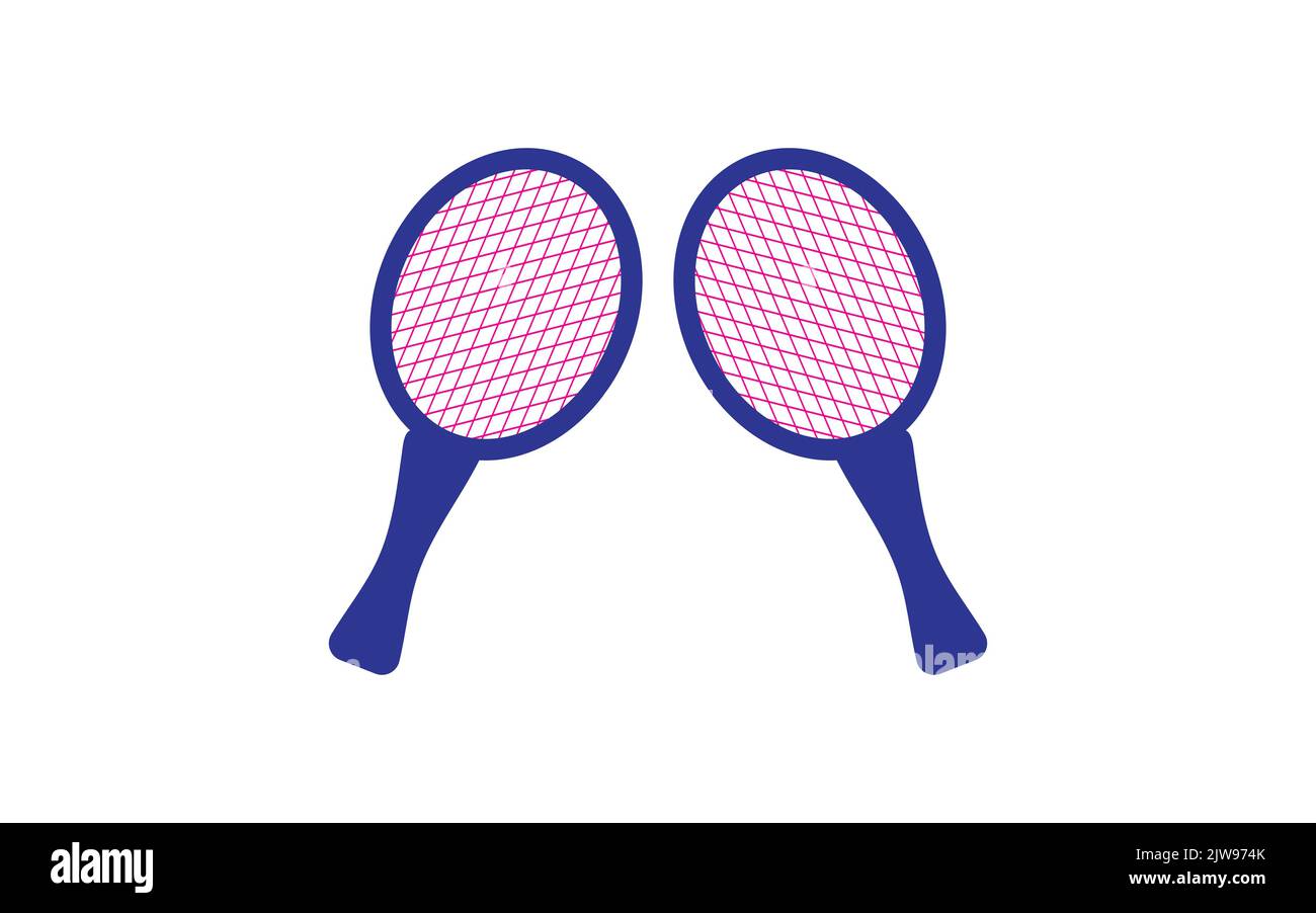 Logo Professional Badminton Sports Team Championship Illustrazione Vettoriale
