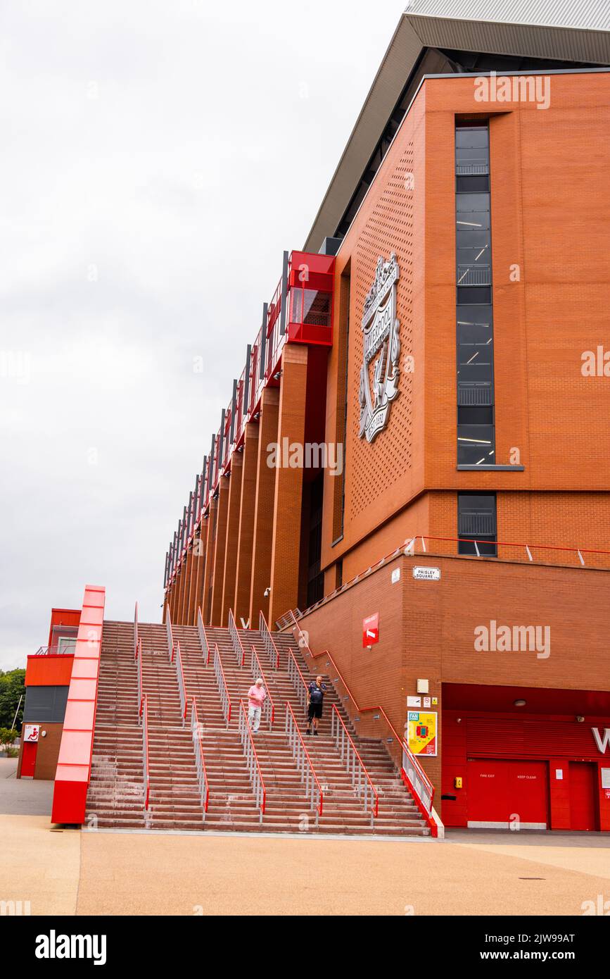 Stadio Anfield - sede del FC Liverpool - LIVERPOOL, Regno Unito - 16 AGOSTO 2022 Foto Stock