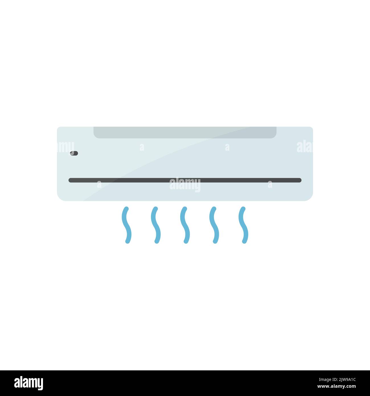 Icona dell'aria condizionata. Icona relativa all'elettronica. Stile icona piatta. Design semplice modificabile Illustrazione Vettoriale