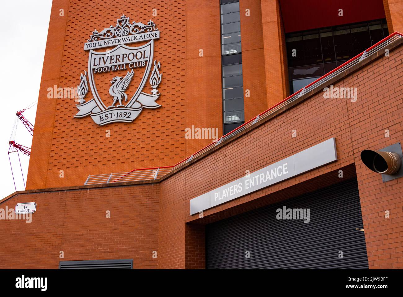 Ingresso giocatore all'Anfield Stadium FC Liverpool - LIVERPOOL, Regno Unito - 16 AGOSTO 2022 Foto Stock