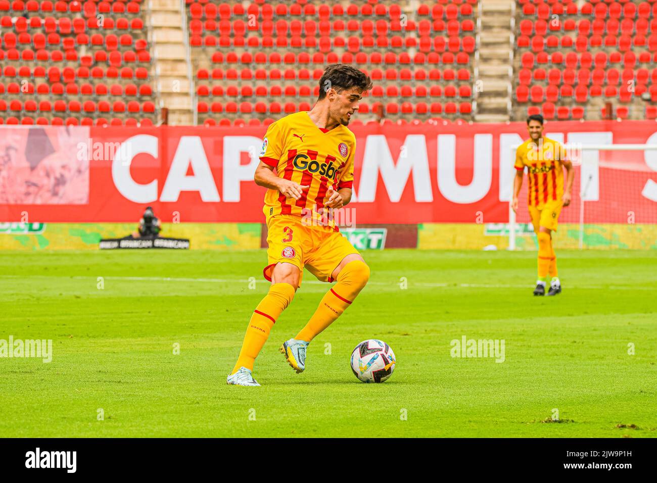 MALLORCA, SPAGNA - 3 SETTEMBRE: Miguel Gutierrez di Girona CF tra RCD Mallorca e Girona CF di la Liga Santander il 3 settembre 2022 presso lo Stadio Son Moix di Mallorca, Spagna. (Foto di Samuel Carreño/ PX Images) Foto Stock