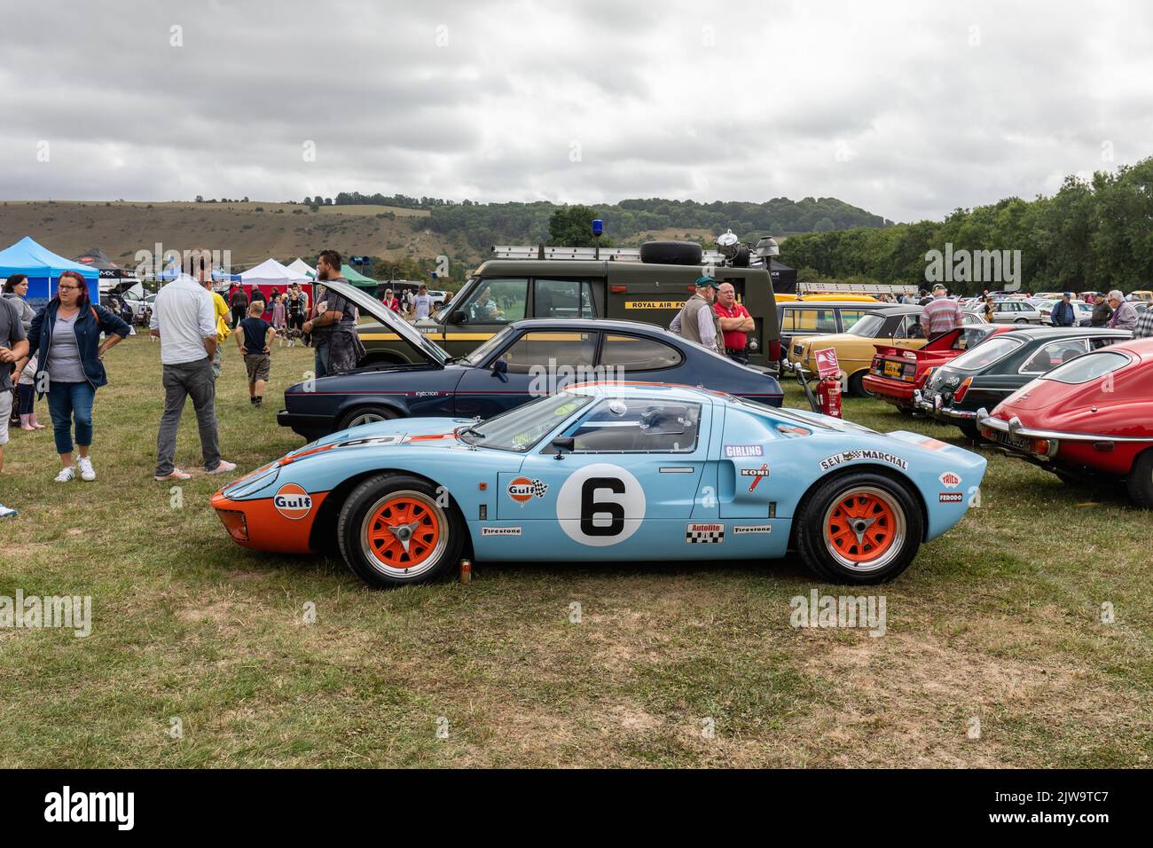 White Horse Classic & Vintage Vehicle Show, Westbury, Wiltshire, Inghilterra, Regno Unito Foto Stock